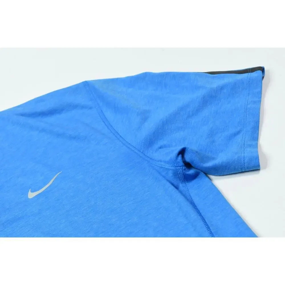 Nike Tiger Woods Buffalo Bills Polo Shirt Mens Large Blue Short Sleeve Stretch